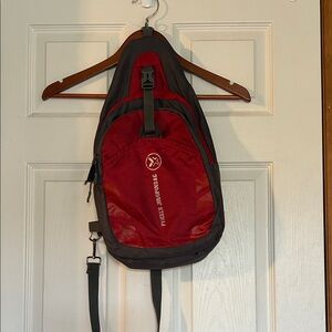 Versatile Red and Black Backpack